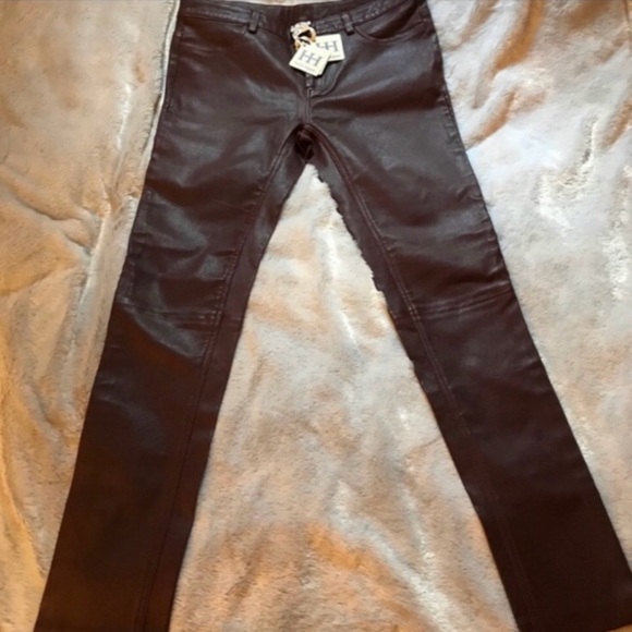 Haute Hippie genuine leather pants - Picture 3 of 6